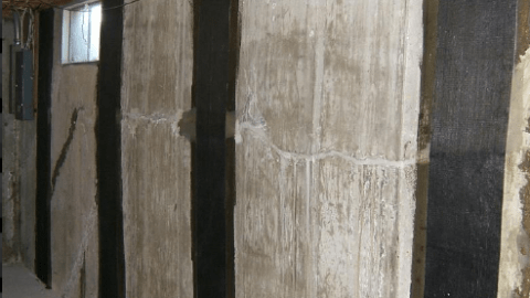 Bowing Basement Wall Repairs - Maryland Mold and Waterproofing